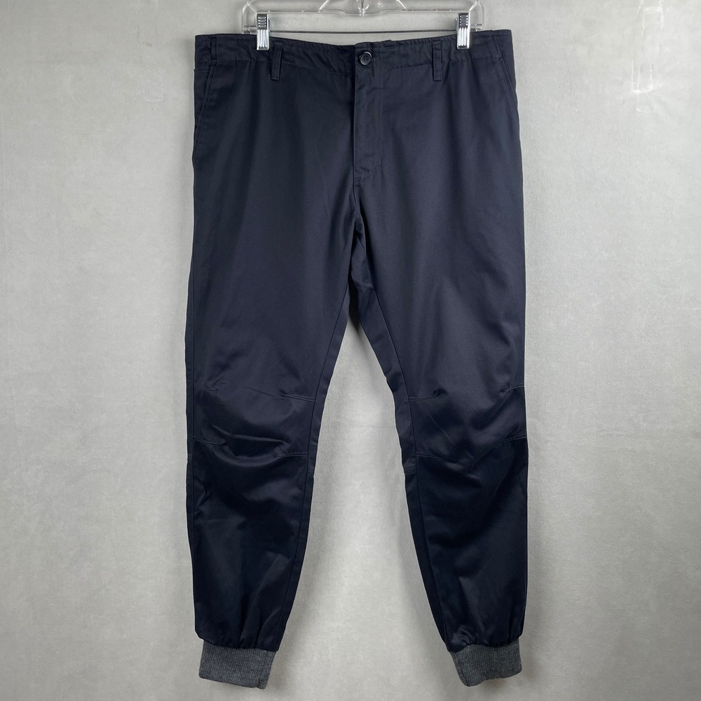 Kith Mercer Pants Joggers Navy Gray OG Ronnie Fieg NYC Cotton USA Made Mens 33
